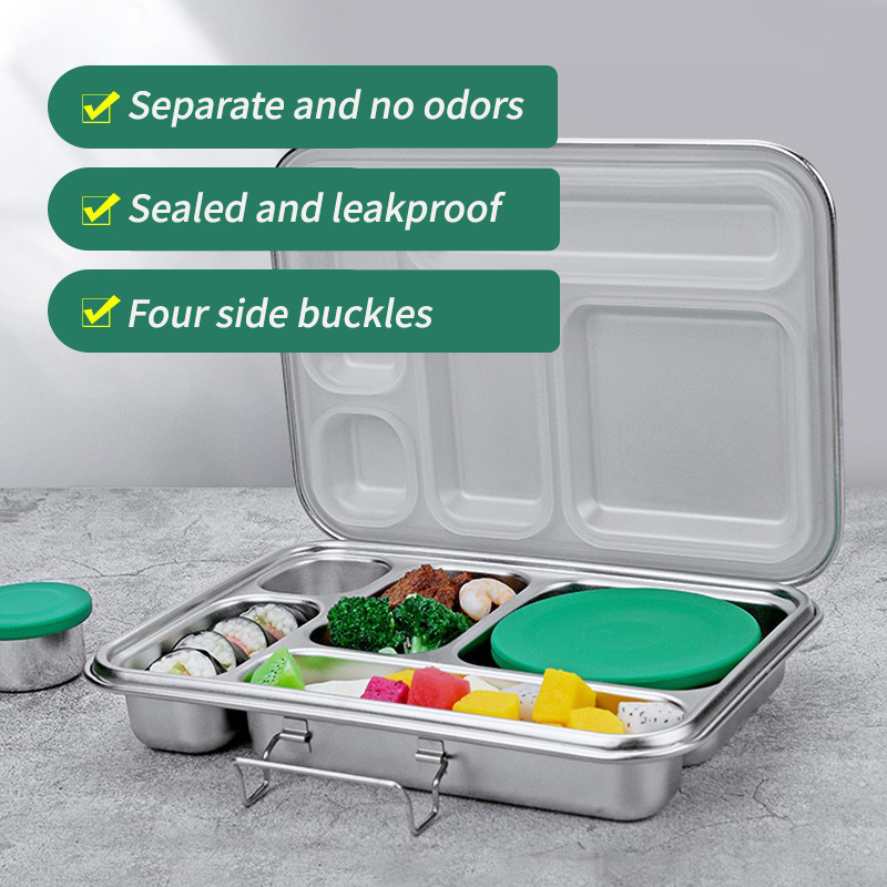 Silicone seal board 304 Stainless Steel lunch box outdoor