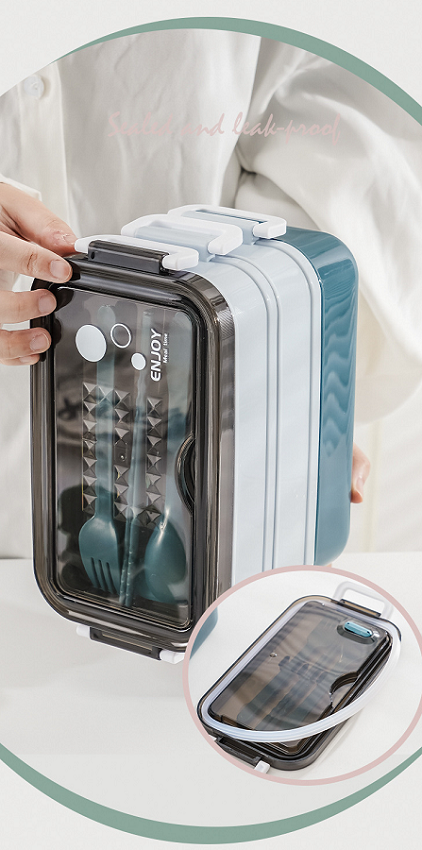 leak-proof 3 layer 304 stainless steel lunch box