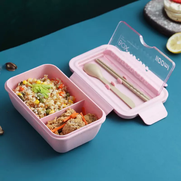 100% safe Wheat Straw Lunch Box