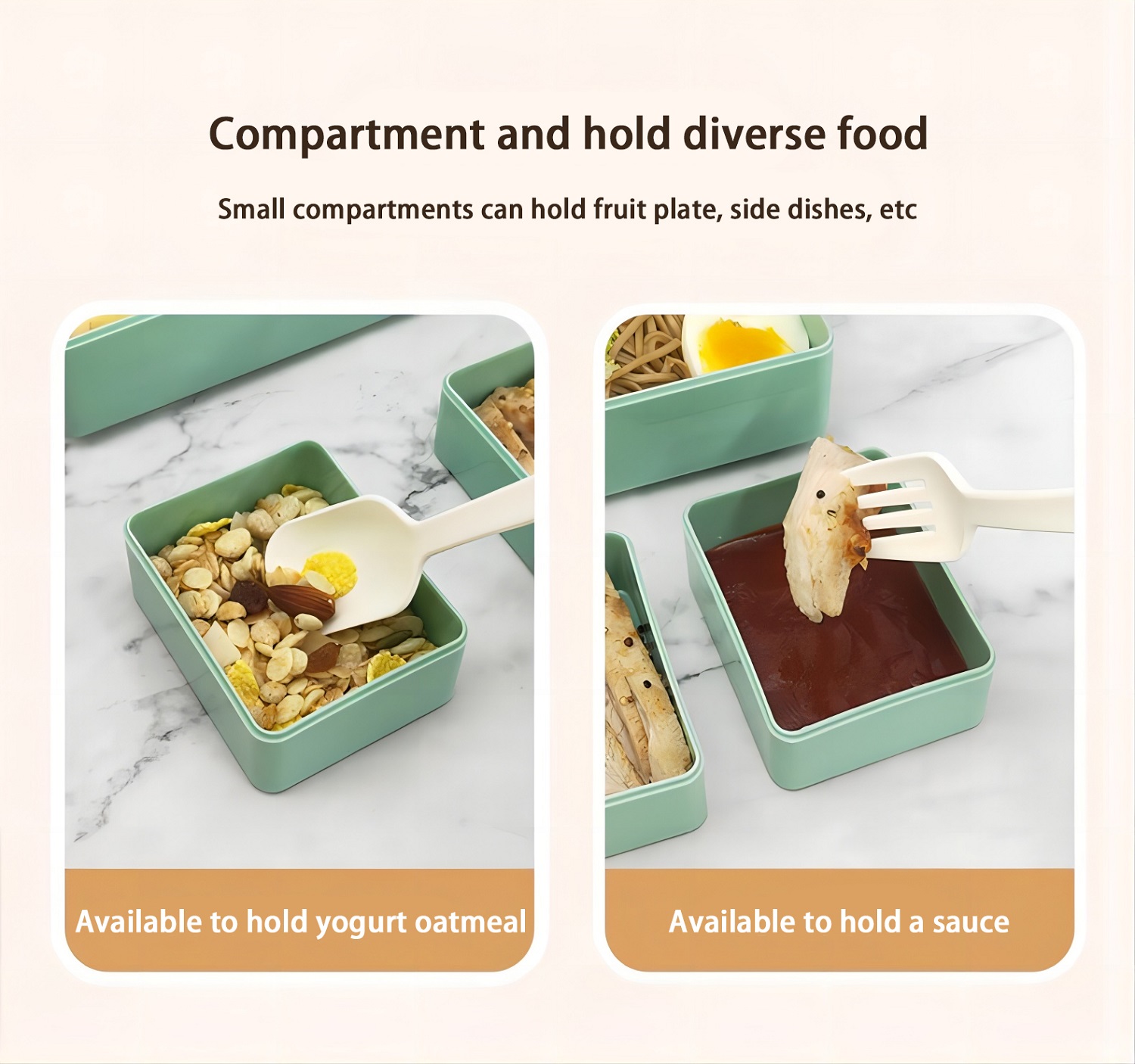 durable 3 layered grids lunch box (1450ML)