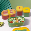  Double Layered Tie Strap Lunch Box