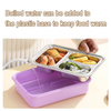 304 Stainless Steel 3 Grids Lunch Box for Children