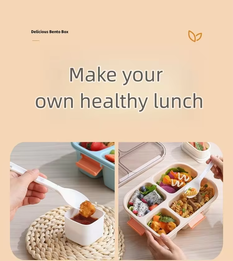 superb lunch box With Spoon&Dipping Box