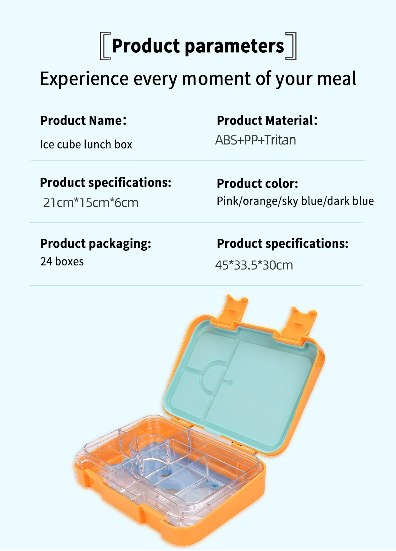 Hot Sales Tritan 4 compartment bento box for school
