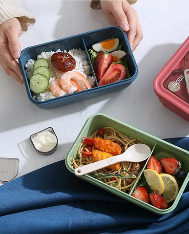 Japanese bento box with sauce box