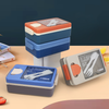 Attractive 1.1L Single Layer Lunch Box+Sauce Box
