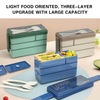3 Layered Grids Lunch Box (1450ML)