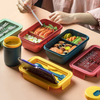 Rectangle 2 Compartment Bento Box 1.1L