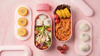 Modern Double Layered Tie Strap Lunch Box with Inner Compartment