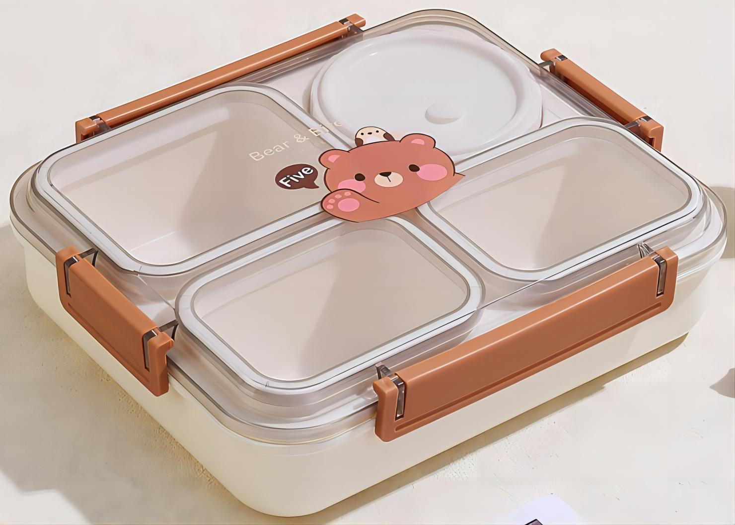personalized 4 Grids PP Lunch Box for office