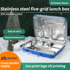 Five-grid Stainless Steel Lunch Box