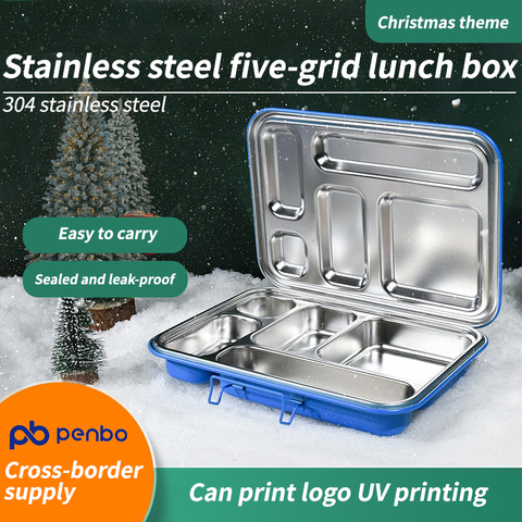Five-grid Stainless Steel Lunch Box