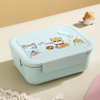 Cartoon Single layer with 3 compartment lunch box