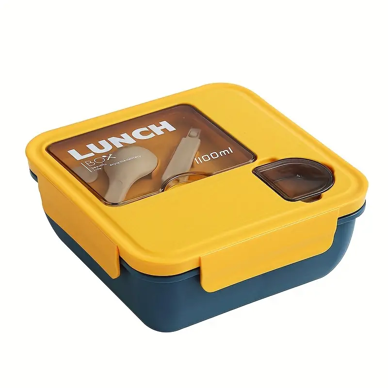durable Square bento box with sauce box