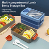 2L Double Layered Lunch Box (with Sauce Box)