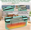 Healthy 1400ML Double Layered 4 Grids Lunch Box+Thermal Bag
