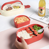 1.7L Antibacterial Double Layer Divided Lunch Box