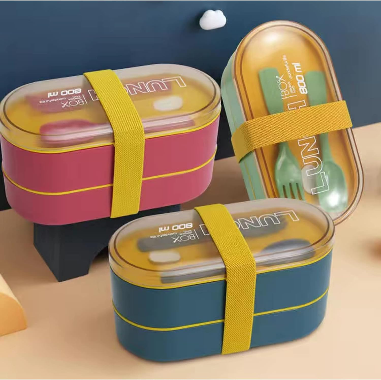 high-value Double layered Tie strap lunch box+Insulation bag