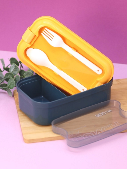 trendy Compartmentalized 800ML Single layer lunch box
