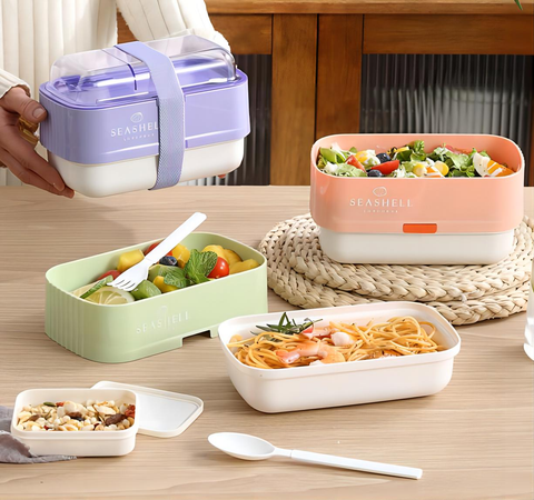 Double Layer Compressed Storage Lunch Box