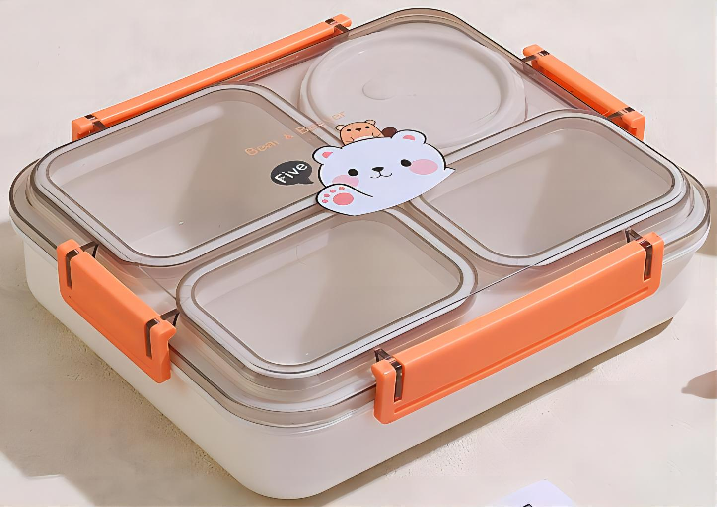 Eco-friendly 4 Grids PP Lunch Box