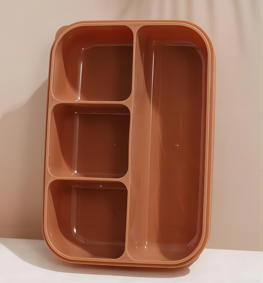 reliable student dining 4 grids bento box with tableware
