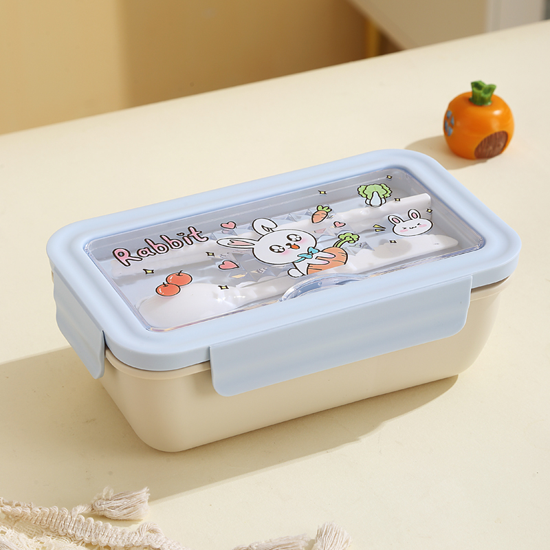 BPA free Cute 2 compartment Bento Box