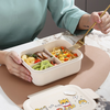 Cartoon Single layer with 3 compartment lunch box