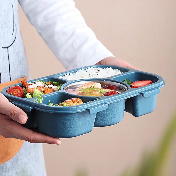 favourite lunch box 5 compartment with Soup Bowl
