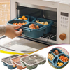 4 Compartments Lunch Box with Tableware