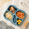 4 Compartments Lunch Box with Tableware