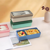 Single Layer 2 Comparments Lunch Box