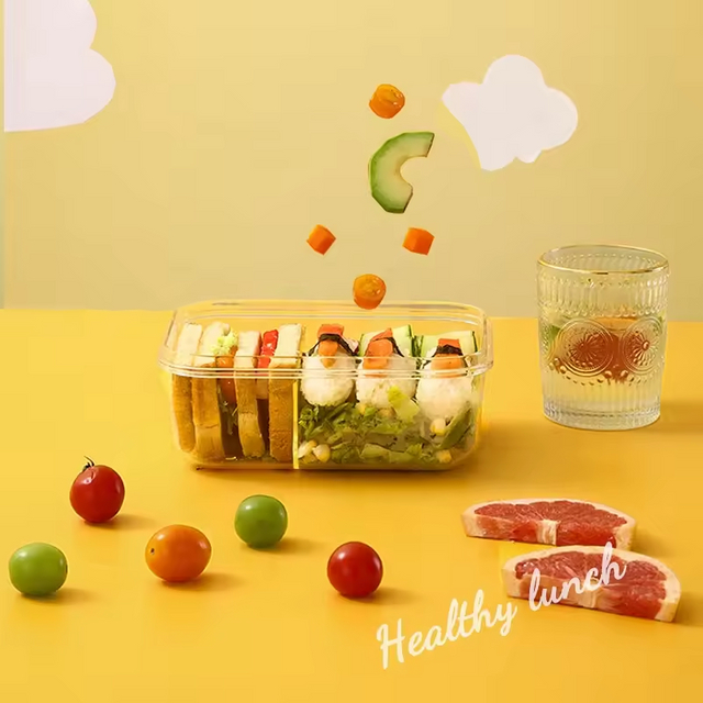 cartoon pattern 3 grids Lunch Box