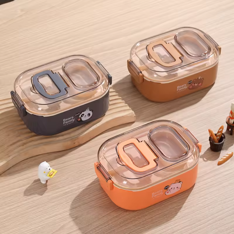 custom logo stainless steel lunch box Kids Teenagers