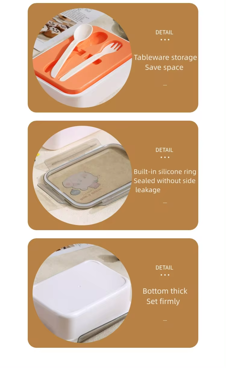 easy cleaning children PP bento box