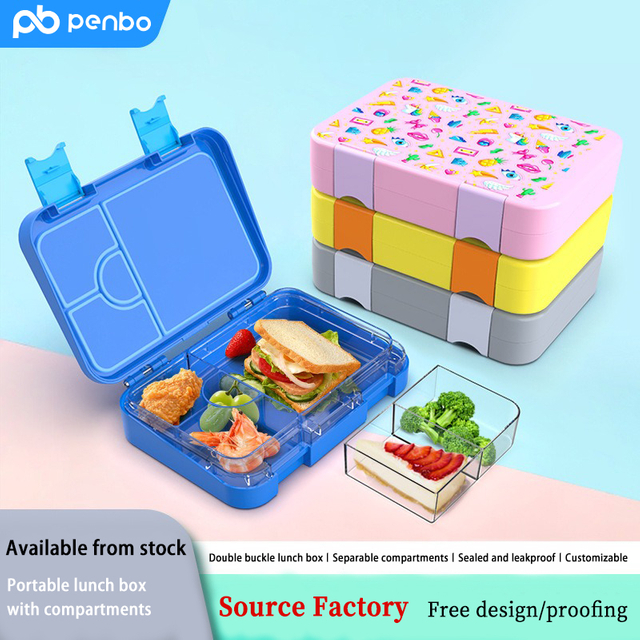 Cute 6 Grids PP Lunch Box for Children